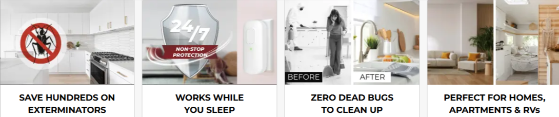 BuzzAway Ultrasonic Pest Repeller Benefites