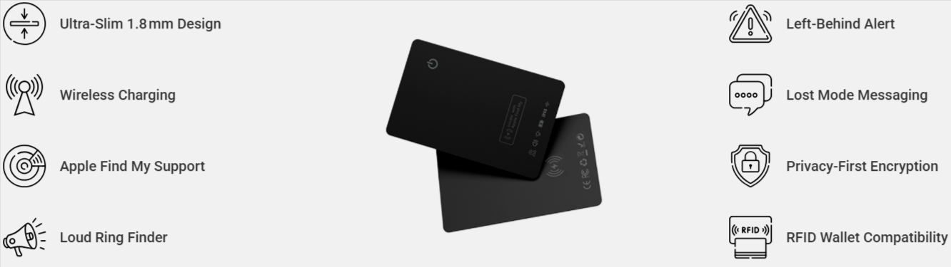 Tagsley Tracking Card Features