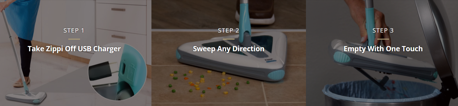 Zippi Sweeper Mop how to use