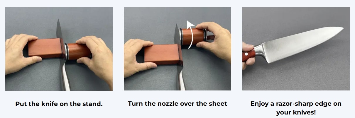 Bladeon Rolling Knife Sharpener-Using Instruction