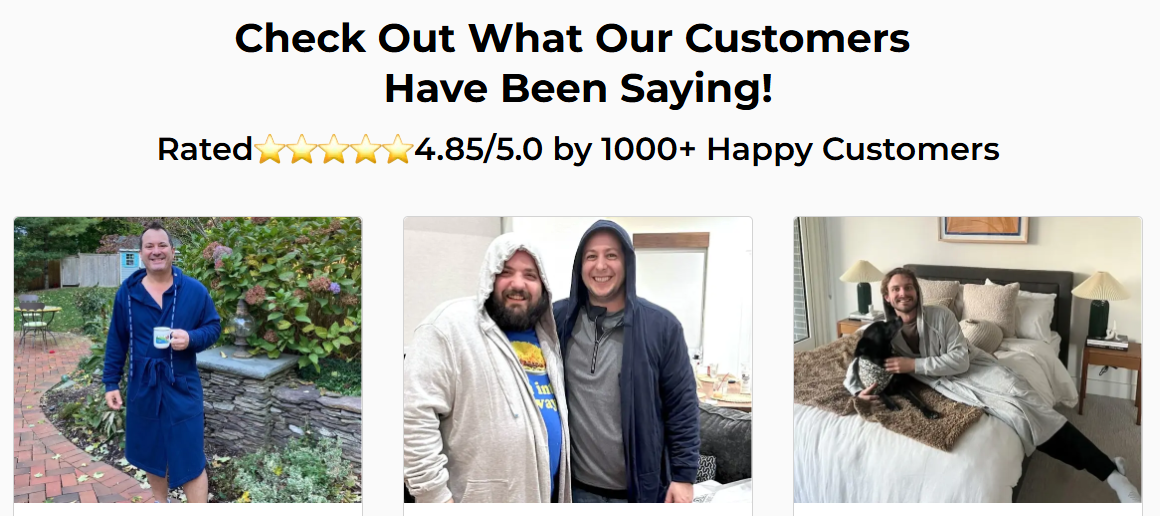 DudeRobe overall customer reviews