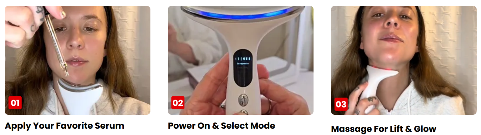 Glokore LED Skin Sculptor Uses