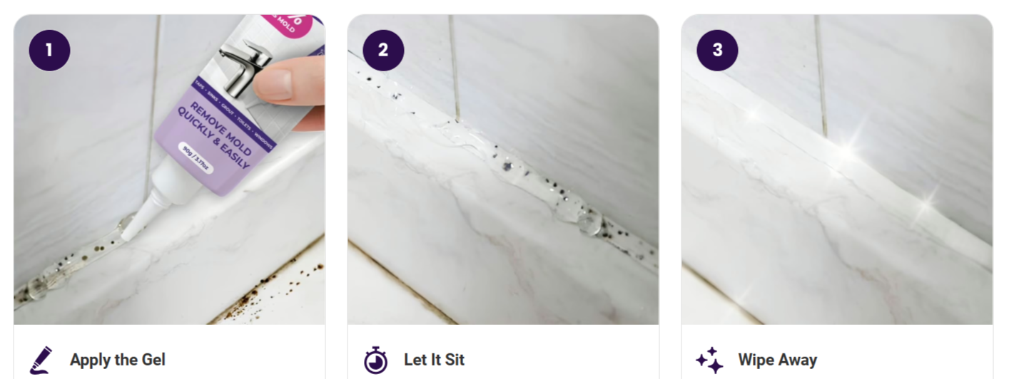 NuroClean Mold Remover Gel uses