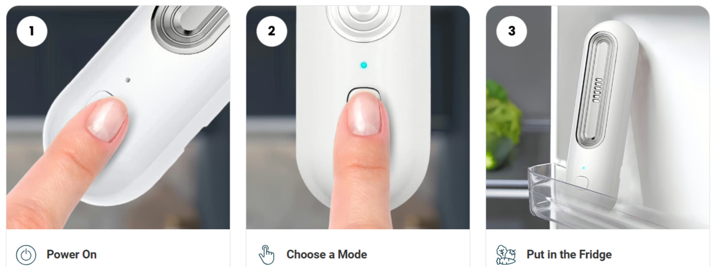 Ozoori Fridge Deodoriser Uses