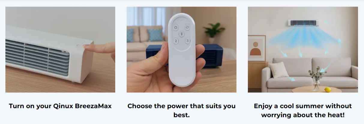 Qinux BreezaMax Air Conditioner Uses