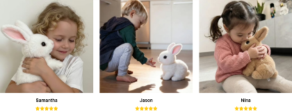 Hoppsy Robot Bunny Customer img