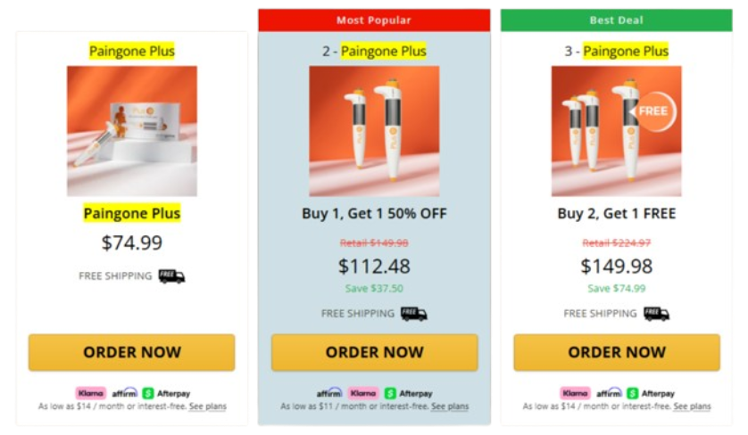 Paingone Plus Tens Pen Price Details