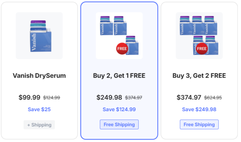 Vanish Dry Serum Pricedetails